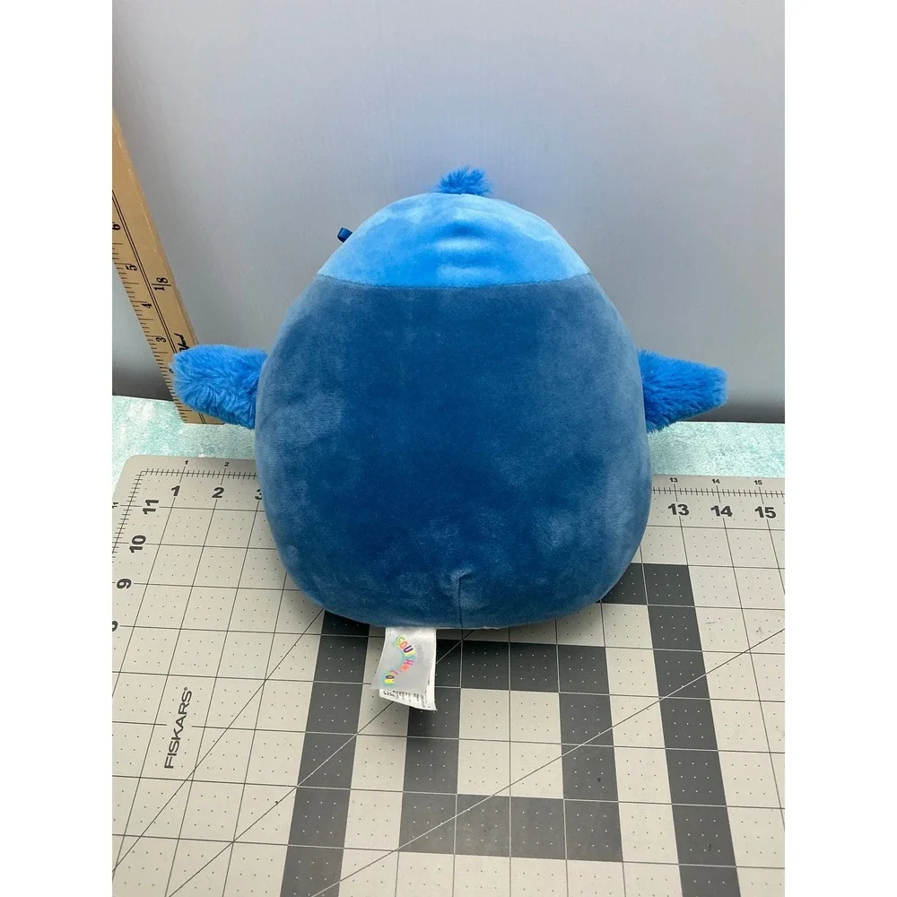 Squishmallows Babs the Blue Jay 8 Inch Valentine Plush with Pink Heart Blue Bird